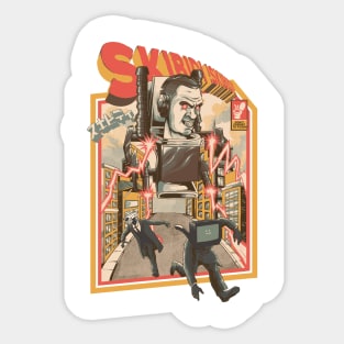 toilet monster Sticker